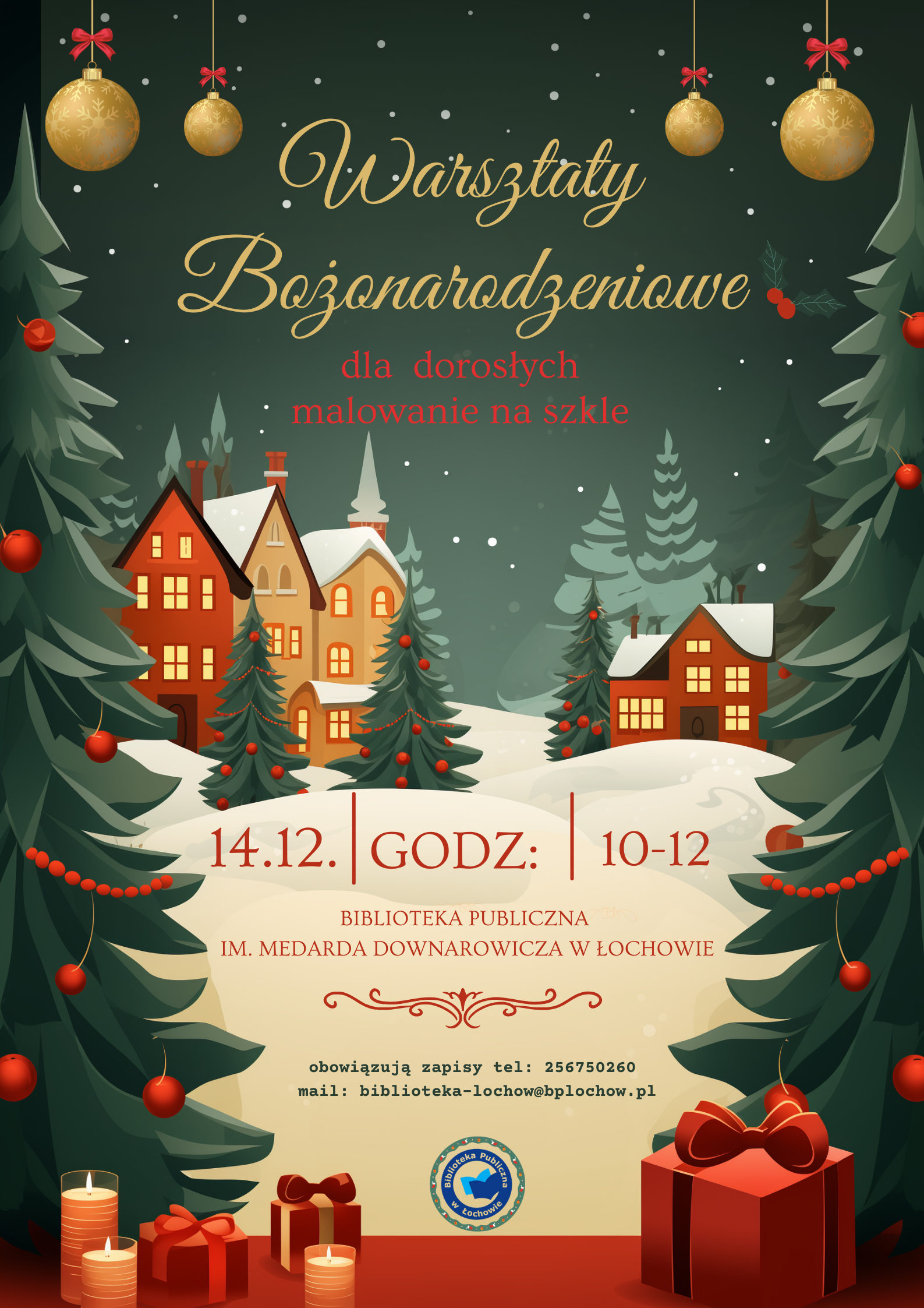 Warsztaty bożonarodzeniowe dla dorosłych- zaproszenie