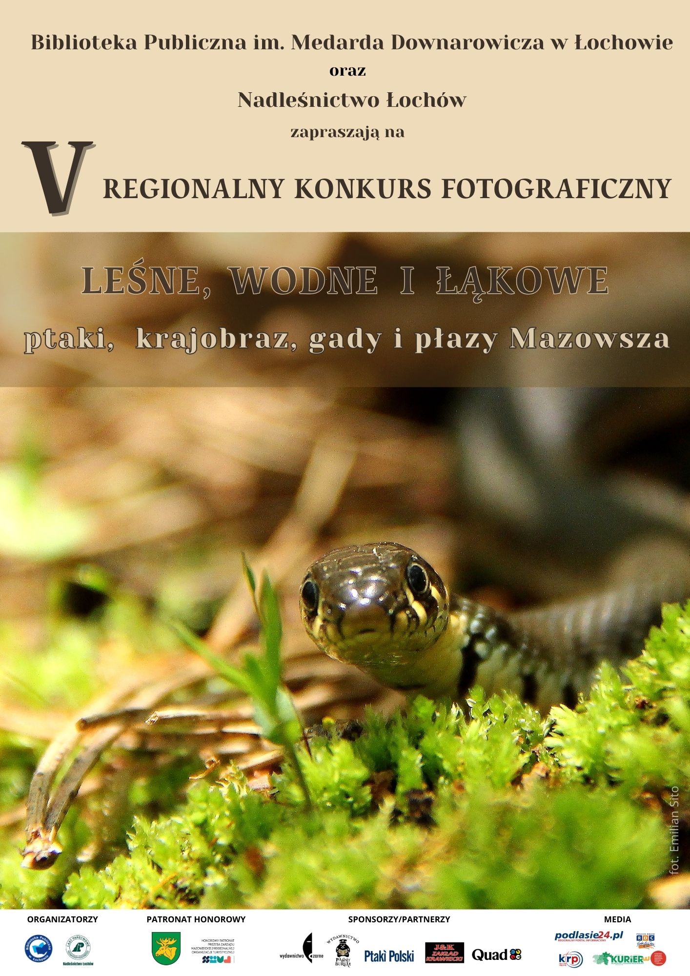 V Regionalny Konkurs Fotograficzny „Leśne, wodne i łąkowe – ptaki, krajobraz, gady i płazy Mazowsza”