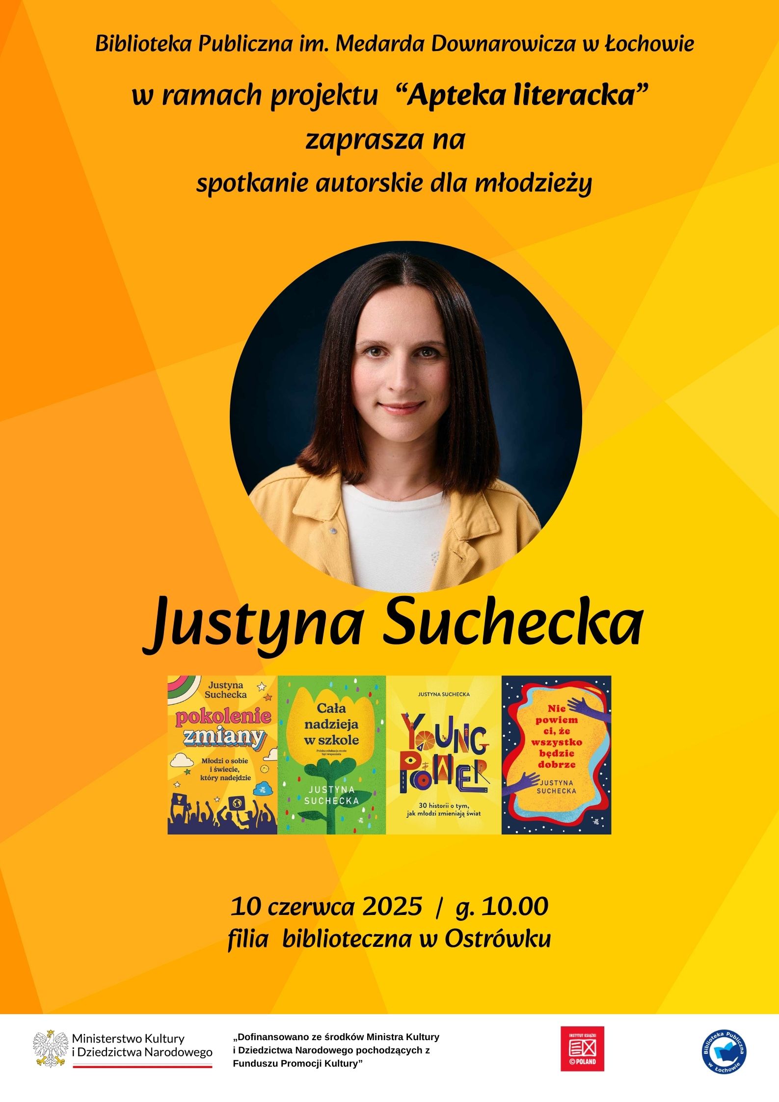 Spotkanie autorskie z Justyną Suchecką