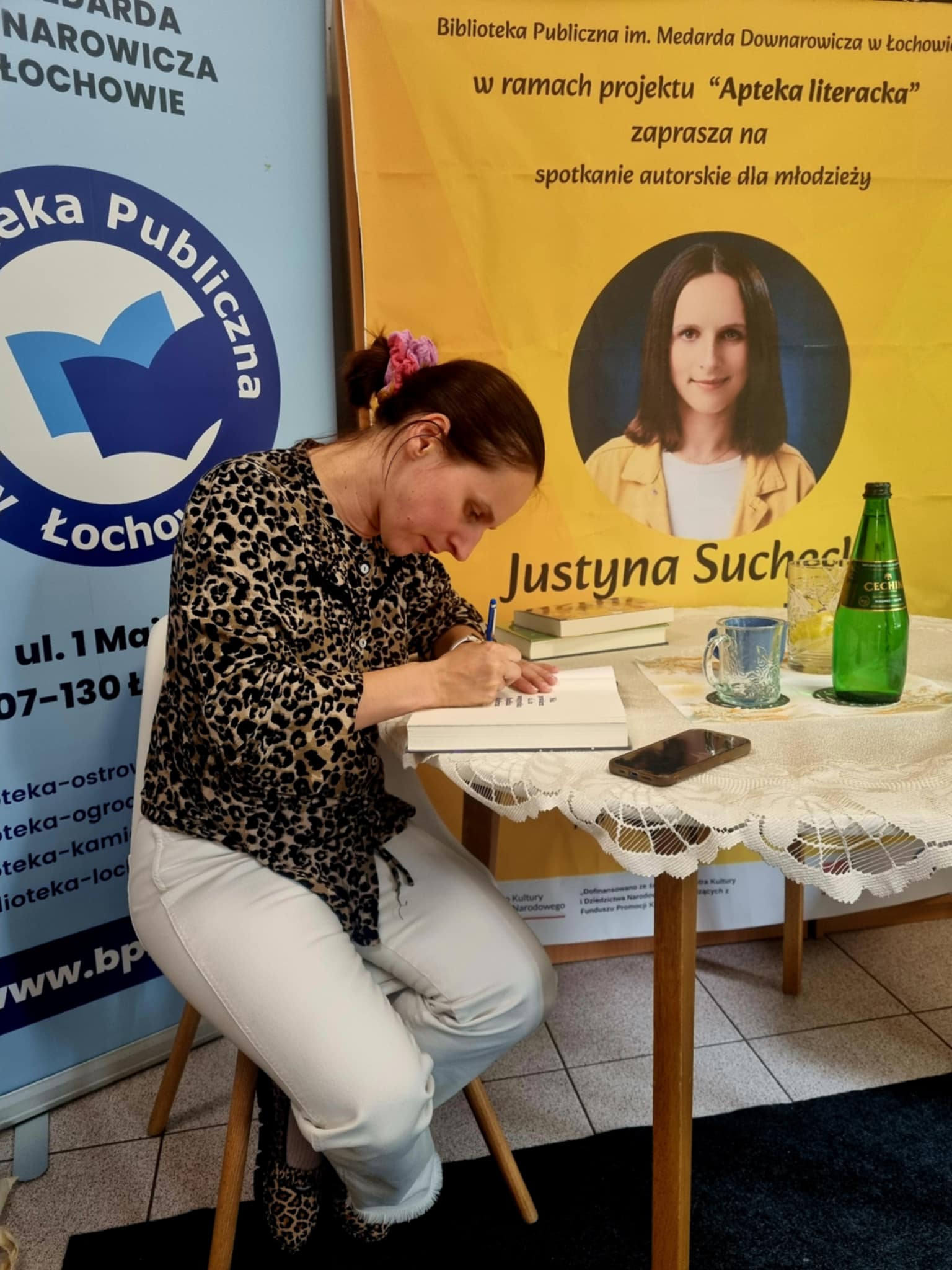 Spotkanie autorskie z Justyną Suchecką- relacja