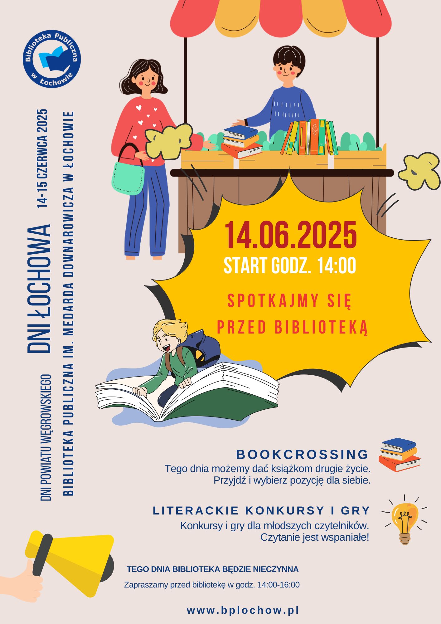14 czerwca Spotkajmy się przed biblioteką!