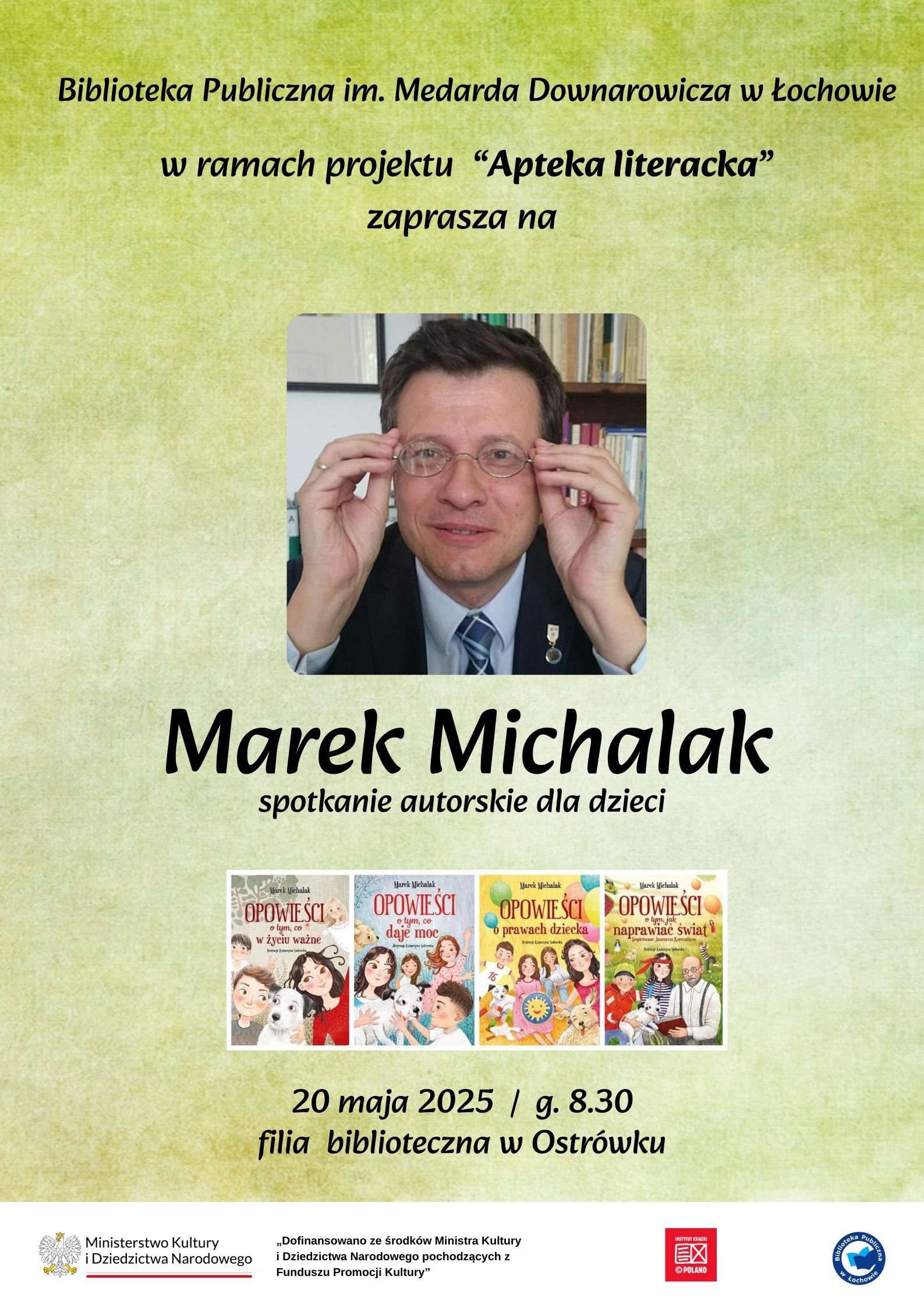 Spotkanie autorskie z Markiem Michalakiem w filii Ostrówek