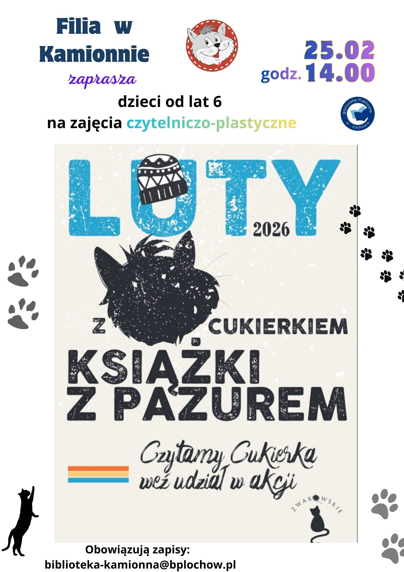 „Luty z Cukierkiem – Książki z Pazurem”- zaproszenie