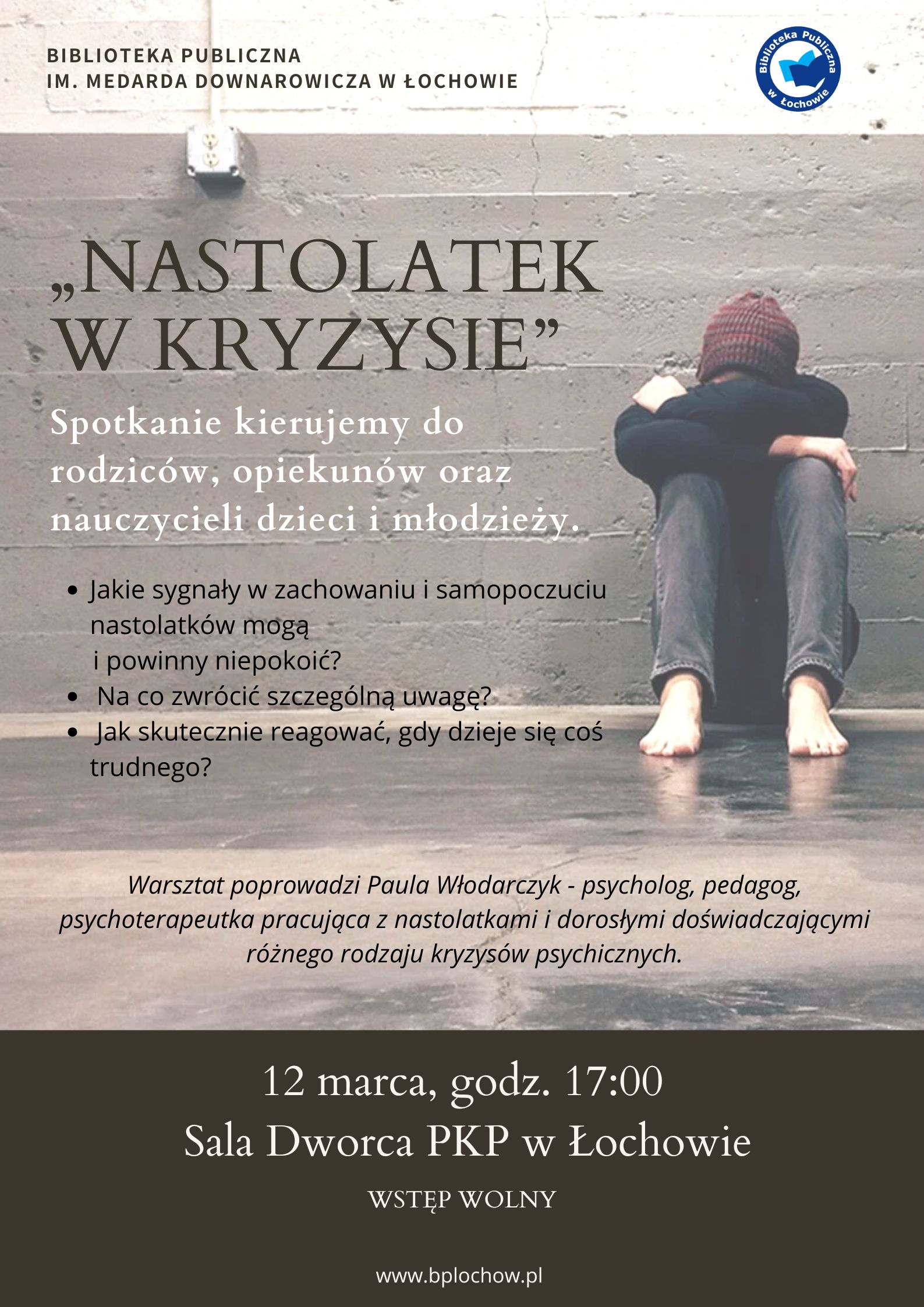 Nastolatek w kryzysie – spotkanie z psychologiem