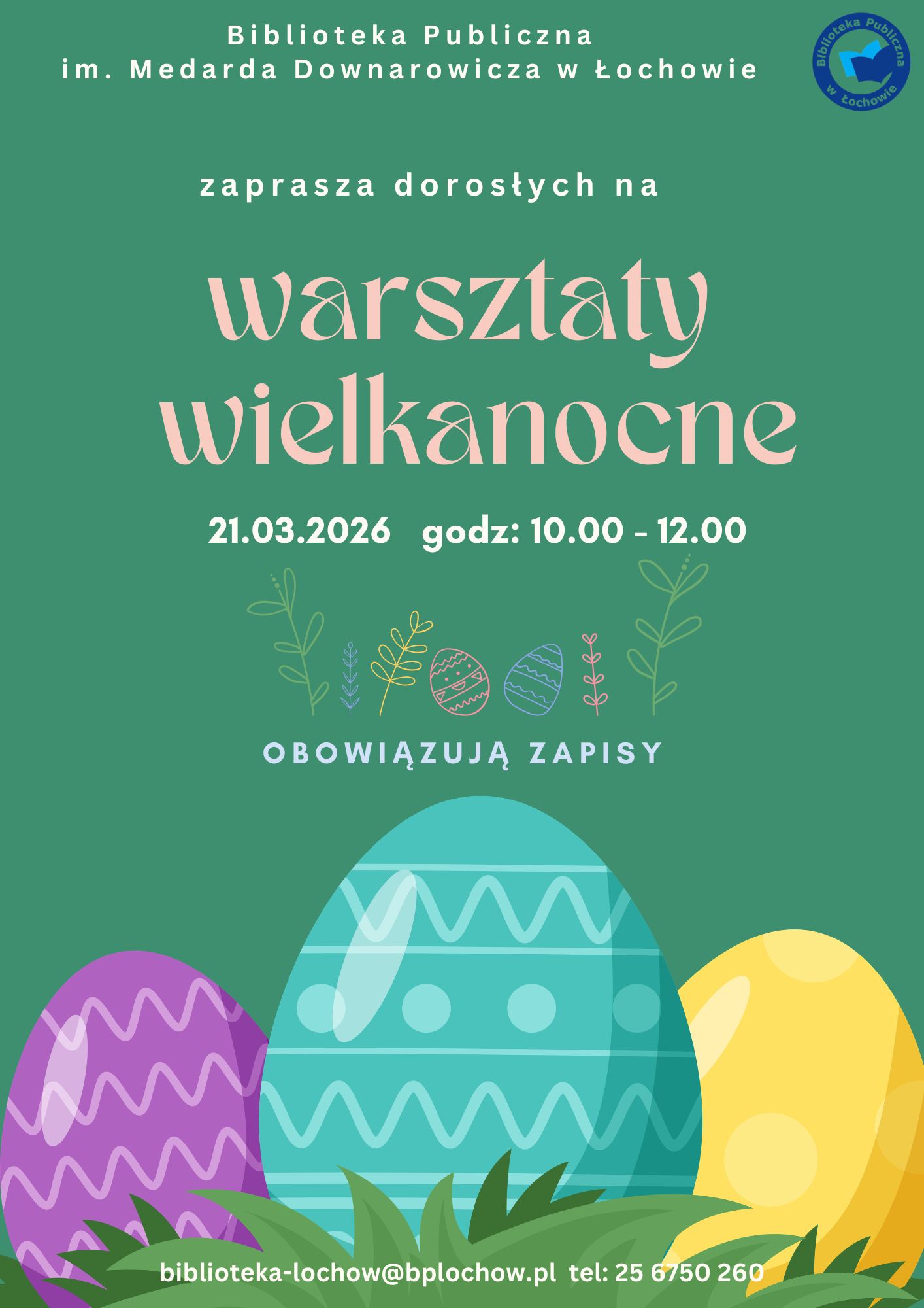 Warsztaty wielkanocne dla dorosłych- zaproszenie