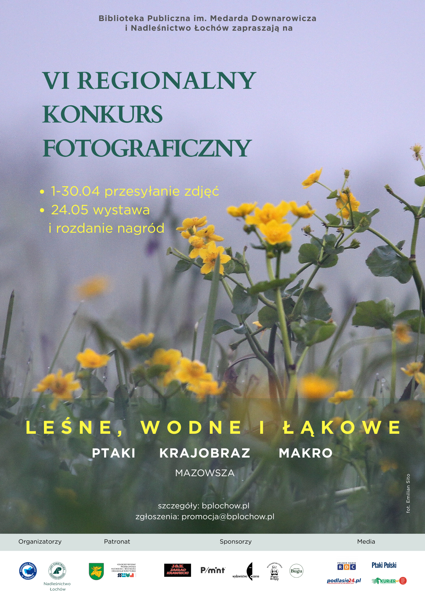 VI edycja Regionalnego Konkursu Fotograficznego „Leśne, wodne i łąkowe…”- zaproszenie