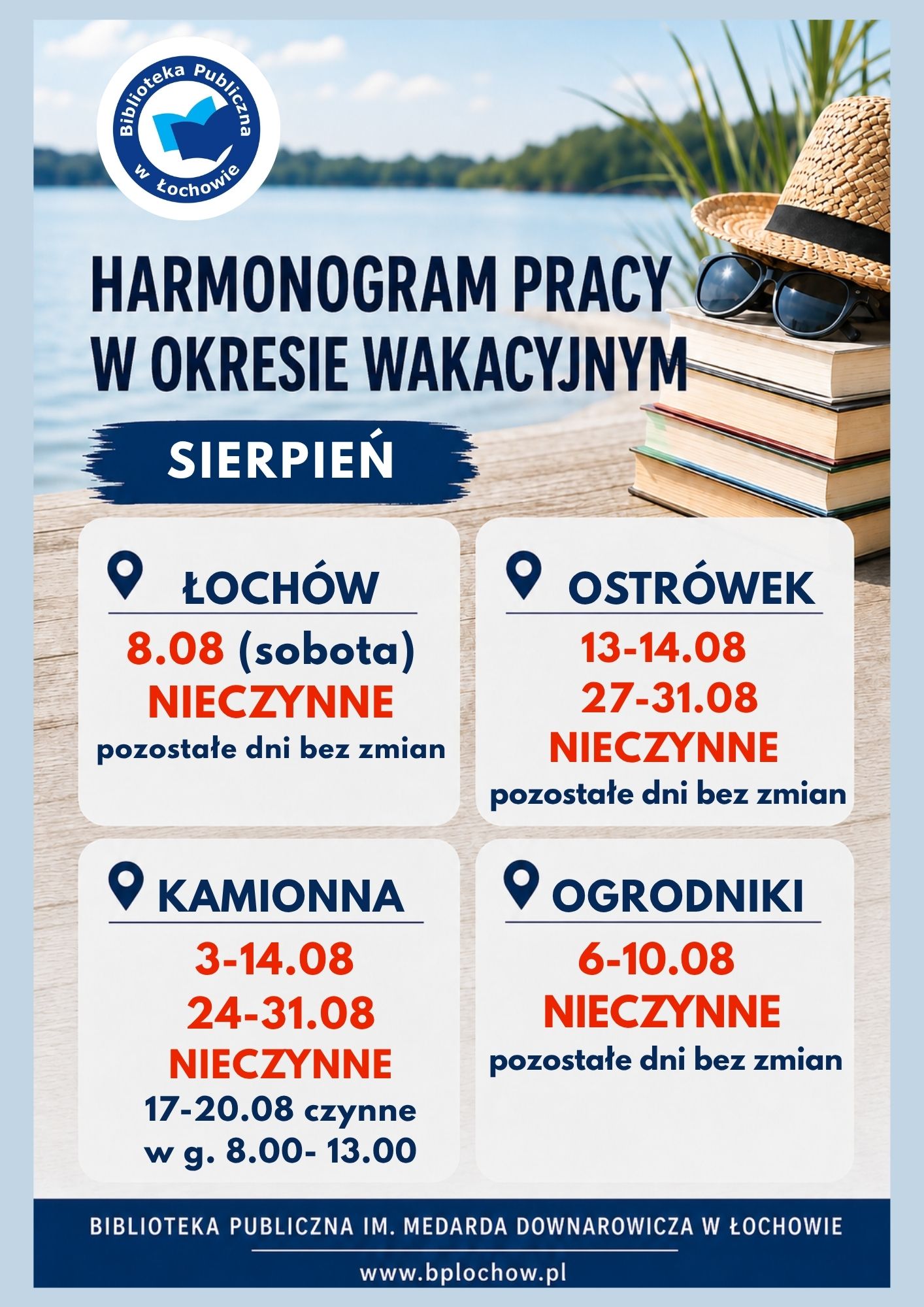 Harmonogram pracy SIERPIEŃ